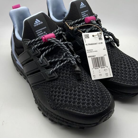 ADIDAS ULTRABOOST 1.0 black running SHOES HR0067 NEW in Box Women Size 8.5 - Picture 1 of 8